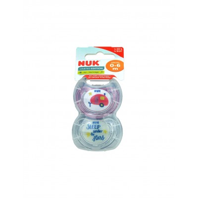 Nuk Limited Edition Duo Chupetes Day&Night 18-36M Silicona